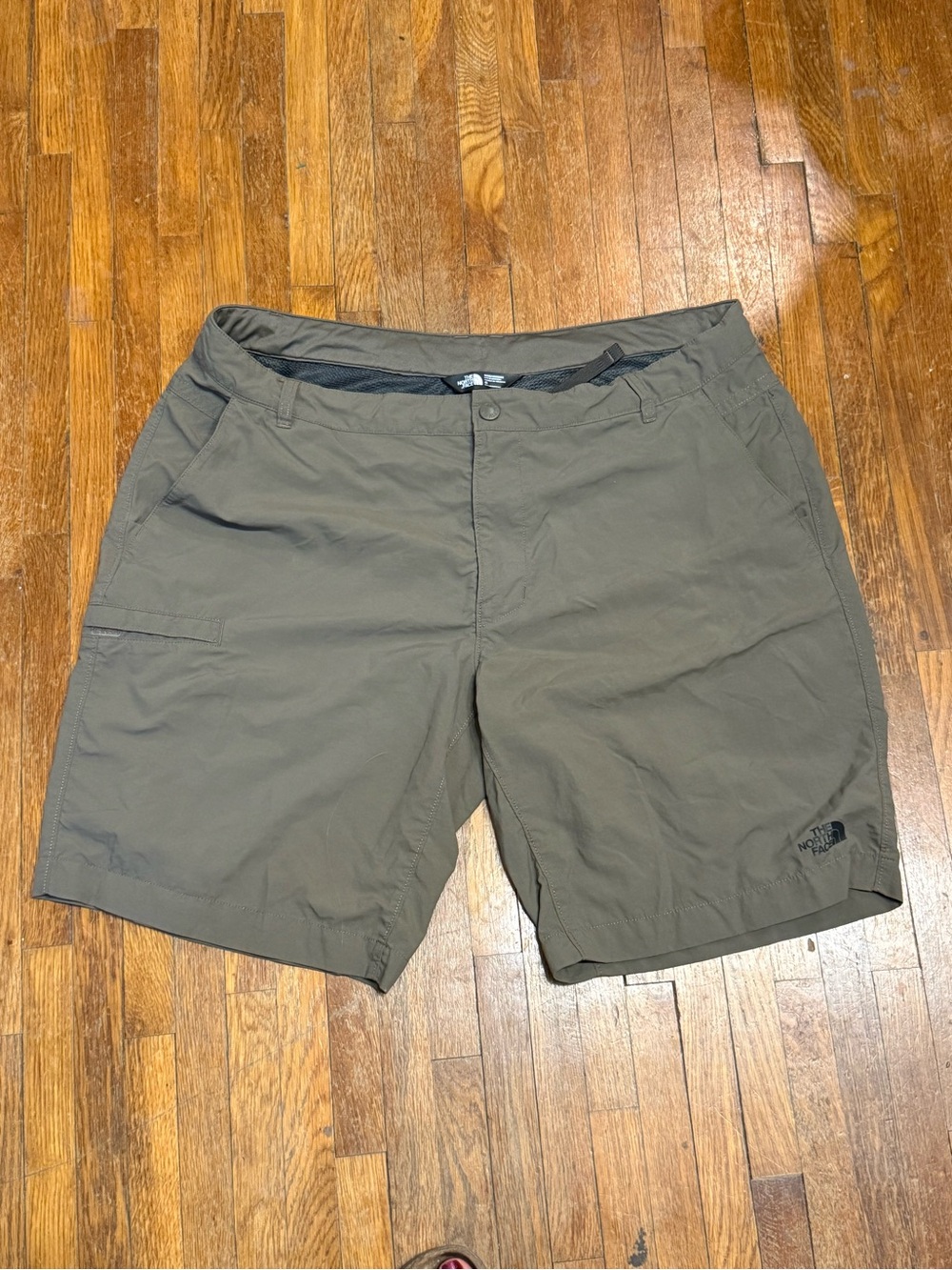 The North Face Men’s Olive Shorts with Subtle Logo